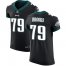 Nike Philadelphia Eagles #79 Brandon Brooks Black Alternate Mens Stitched NFL Vapor Untouchable Elite Jersey