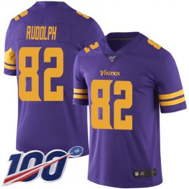 Nike Minnesota Vikings #82 Kyle Rudolph Purple Mens Stitched NFL Limited Rush 100th Season Jersey