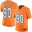 Nike Miami Dolphins #90 Charles Harris Orange Mens Stitched NFL Limited Rush Jersey