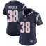 Nike New England Patriots #38 Brandon Bolden Navy Blue Team Color Womens Stitched NFL Vapor Untouchable Limited Jersey