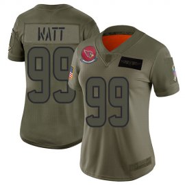 Nike Arizona Cardinals #99 J.J. Watt Camo Womens Stitched NFL Limited 2019 Salute To Service Jersey