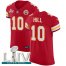 Nike Kansas City Chiefs #10 Tyreek Hill Red Super Bowl LIV 2020 Team Color Mens Stitched NFL Vapor Untouchable Elite Jersey
