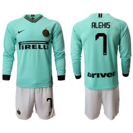 Inter Milan #7 Alexis Away Long Sleeves Soccer Club Jersey