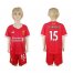 Liverpool #15 Sturridge Red Home Kid Soccer Club Jersey
