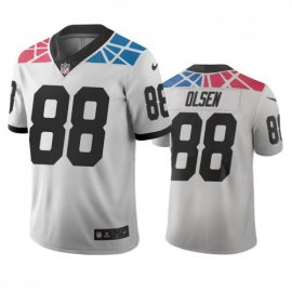 Carolina Carolina Panthers #88 Greg Olsen White Vapor Limited City Edition NFL Jersey