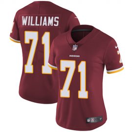 Nike Washington Football Team #71 Trent Williams Burgundy Red Team Color Womens Stitched NFL Vapor Untouchable Limited Jersey
