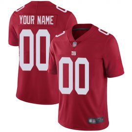 Nike New York Giants Customized Red Mens Stitched NFL Limited Inverted Legend Jersey