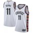 Mens Nike Brooklyn Nets #11 Kyrie Irving White Basketball Swingman City Edition 2019 20 Jersey