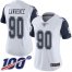 Nike Dallas Cowboys #90 Demarcus Lawrence White Womens Stitched NFL Limited Rush 100th Season Jersey