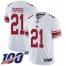 Nike New York Giants #21 Jabrill Peppers White Mens Stitched NFL 100th Season Vapor Limited Jersey