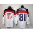 2014 Olympic Team USA #81 Phil Kessel White Stitched NHL Jersey