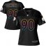 Nike Pittsburgh Steelers #90 T. J. Watt Black Womens NFL Fashion Game Jersey