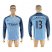 Manchester City #13 Caballero Home Long Sleeves Soccer Club Jersey