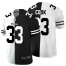 Minnesota Minnesota Vikings #33 Dalvin Cook Mens Black V White Peace Split Nike Vapor Untouchable Limited NFL Jersey