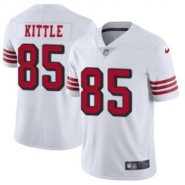Nike San Francisco 49ers #85 George Kittle White Rush Youth Stitched NFL Vapor Untouchable Limited Jersey