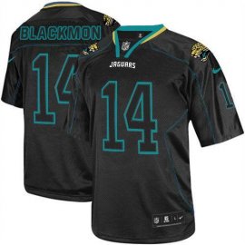 Nike Jacksonville Jaguars #14 Justin Blackmon Lights Out Black Mens Stitched NFL Elite Jersey