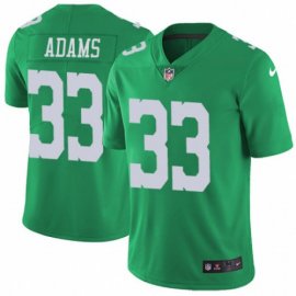 Nike Philadelphia Eagles #33 Josh Adams Green Mens Stitched NFL Limited Rush Jersey