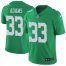 Nike Philadelphia Eagles #33 Josh Adams Green Mens Stitched NFL Limited Rush Jersey