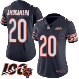 Nike Chicago Bears #20 Prince Amukamara Navy Blue Team Color Womens Stitched NFL 100th Season Vapor Limited Jersey
