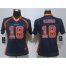 Nike Denver Broncos #18 Peyton Manning Blue Alternate Womens Stitched NFL Elite Strobe Jersey