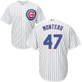 Chicago Cubs #47 Miguel Montero White Home Stitched Youth MLB Jersey