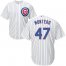 Chicago Cubs #47 Miguel Montero White Home Stitched Youth MLB Jersey