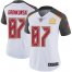 Nike Tampa Bay Buccaneers #87 Rob Gronkowski White Womens Super Bowl LV Champions Patch Stitched NFL Vapor Untouchable Limited Jersey