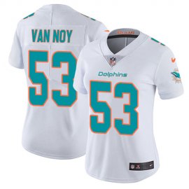 Nike Miami Dolphins #53 Kyle Van Noy White Womens Stitched NFL Vapor Untouchable Limited Jersey