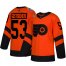 Adidas Philadelphia Flyers #53 Shayne Gostisbehere Orange Authentic 2019 Stadium Series Womens Stitched NHL Jersey