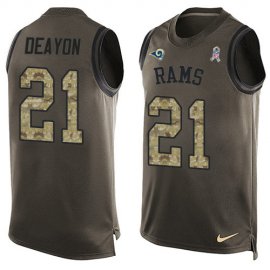 Nike Los Angeles Rams #21 Donte Deayon Green Mens Stitched NFL Limited Salute To Service Tank Top Jersey