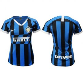 Womens Inter Milan Blank Home Soccer Club Jersey