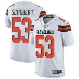 Nike Cleveland Browns #53 Joe Schobert White Mens Stitched NFL Vapor Untouchable Limited Jersey