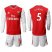 Arsenal #5 Gabriel Red Home Long Sleeves Soccer Club Jersey