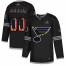 St. Louis Blues Custom Adidas Mens Black USA Flag Limited NHL Jersey