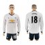 Manchester United #18 Young Sec Away Long Sleeves Soccer Club Jersey