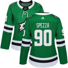Adidas Dallas Stars #90 Jason Spezza Green Home Authentic Womens Stitched NHL Jersey
