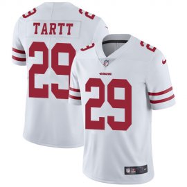Nike San Francisco 49ers #29 Jaquiski Tartt White Mens Stitched NFL Vapor Untouchable Limited Jersey