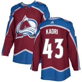 Adidas Colorado Avalanche #43 Nazem Kadri Burgundy Home Authentic Stitched NHL Jersey