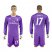 Real Madrid #17 Lucas.V Away Long Sleeves Soccer Club Jersey