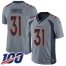 Nike Denver Broncos #31 Justin Simmons Gray Mens Stitched NFL Limited Inverted Legend 100th Season Jersey