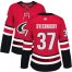 Adidas Carolina Hurricanes #37 Andrei Svechnikov Red Home Authentic Womens Stitched NHL Jersey