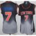 Cheap Women New York Knicks 7 Carmelo Anthony Black Grey Revolution 30 Swingman NBA Jerseys