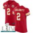 Nike Kansas City Chiefs #2 Dustin Colquitt Red Super Bowl LIV 2020 Team Color Mens Stitched NFL Vapor Untouchable Elite Jersey