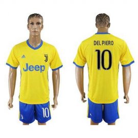 Juventus #10 Del Piero Away Soccer Club Jersey