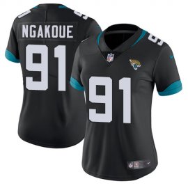 Nike Jacksonville Jaguars #91 Yannick Ngakoue Black Team Color Womens Stitched NFL Vapor Untouchable Limited Jersey