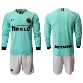 Inter Milan Blank Away Long Sleeves Soccer Club Jersey