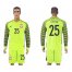 Poland #25 Tyton Green Long Sleeves Goalkeeper Soccer Country Jersey