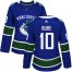 Adidas Vancouver Canucks #10 Pavel Bure Blue Home Authentic Womens Stitched NHL Jersey