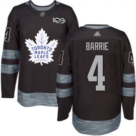 Adidas Toronto Maple Leafs #4 Tyson Barrie Black 1917-2017 100th Anniversary Stitched NHL Jersey