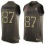 Nike Tampa Bay Buccaneers #87 Rob Gronkowski Green Mens Stitched NFL Limited Salute To Service Tank Top Jersey